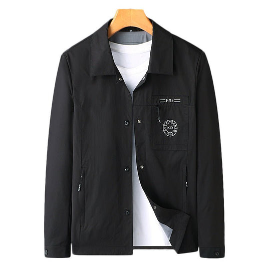 Mens Casual Lapel Top Wrinkle - free Mens Jacket - Nova Exporters