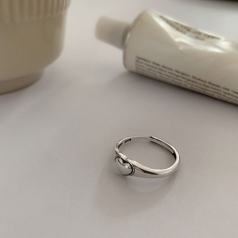 Open S925 Silver Love Hollow Out Ring - Nova Exporters
