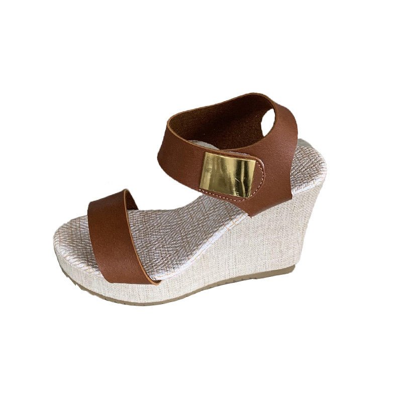 Women's Thick - soled Wedge High - heeled Sandals - Nova Exporters