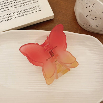 Color Frosted Gradient Butterfly Hair Clip - Nova Exporters