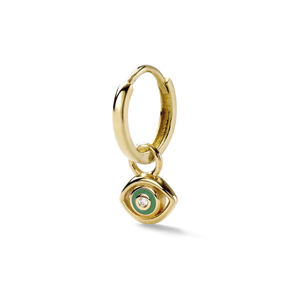 Diamond Devil's Eye Stud Earrings - Nova Exporters