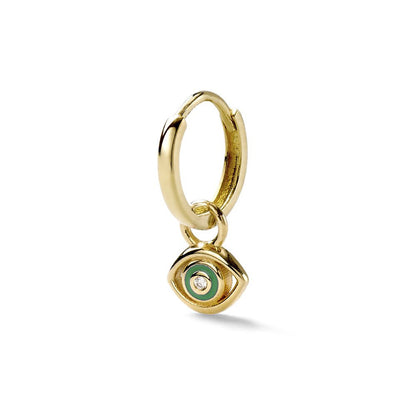 Diamond Devil's Eye Stud Earrings - Nova Exporters