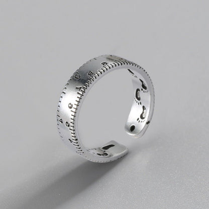 Digital Ruler Creative Fashion Personality Index Finger Ring - Nova Exporters