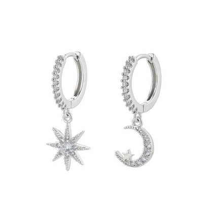 Fashion Star Moon Earrings - Nova Exporters