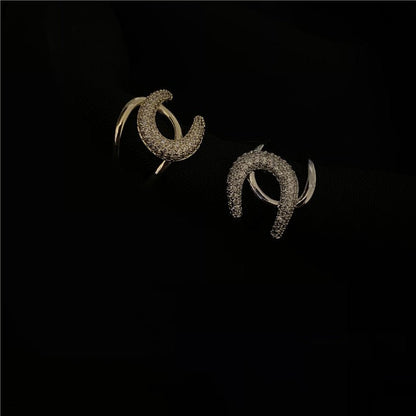 High Sense Of Light Luxury Ring Micro - studded Flash Diamond Ins Tide - Nova Exporters