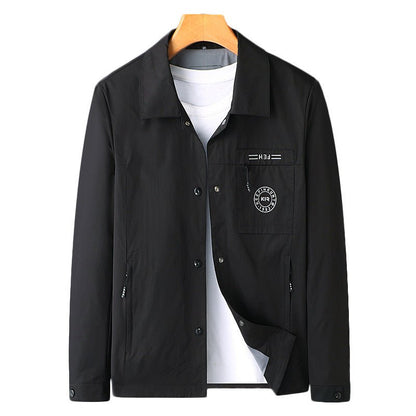 Mens Casual Lapel Top Wrinkle - free Mens Jacket - Nova Exporters