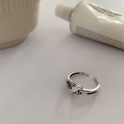 Open S925 Silver Love Hollow Out Ring - Nova Exporters
