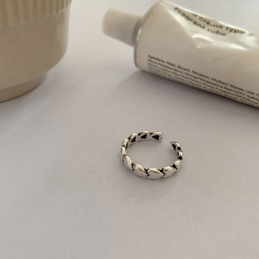 Open S925 Silver Love Hollow Out Ring - Nova Exporters