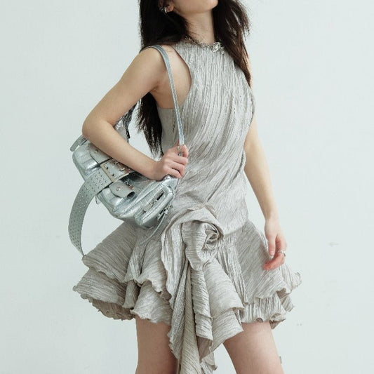 Stylish Belted A - line Midi Dress With A Defined Waist - Nova Exporters