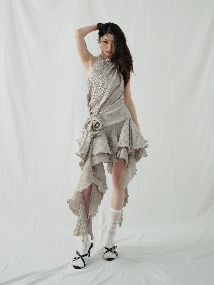 Stylish Belted A - line Midi Dress With A Defined Waist - Nova Exporters