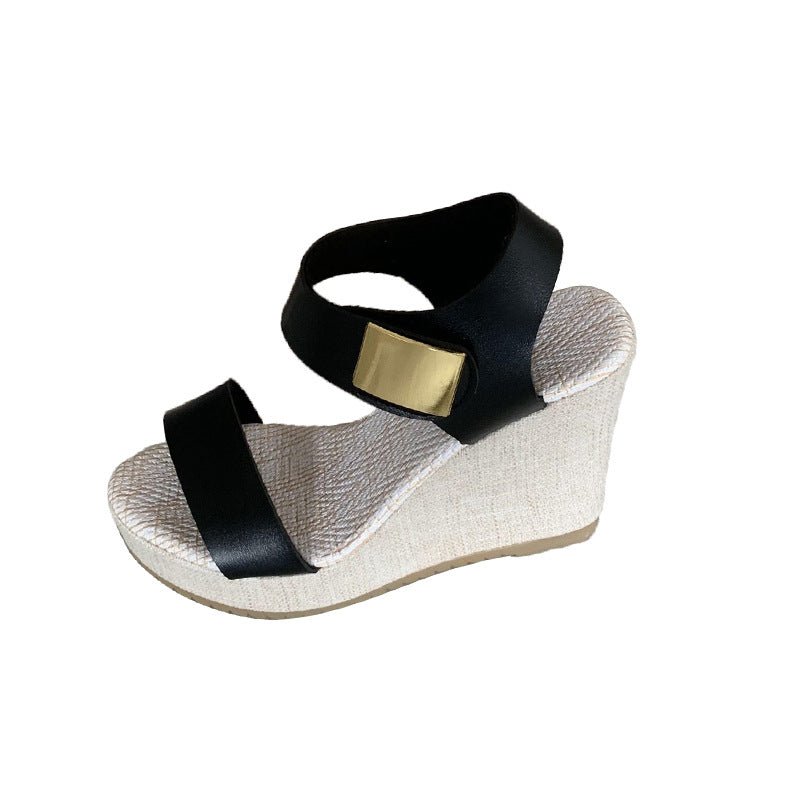 Women's Thick - soled Wedge High - heeled Sandals - Nova Exporters